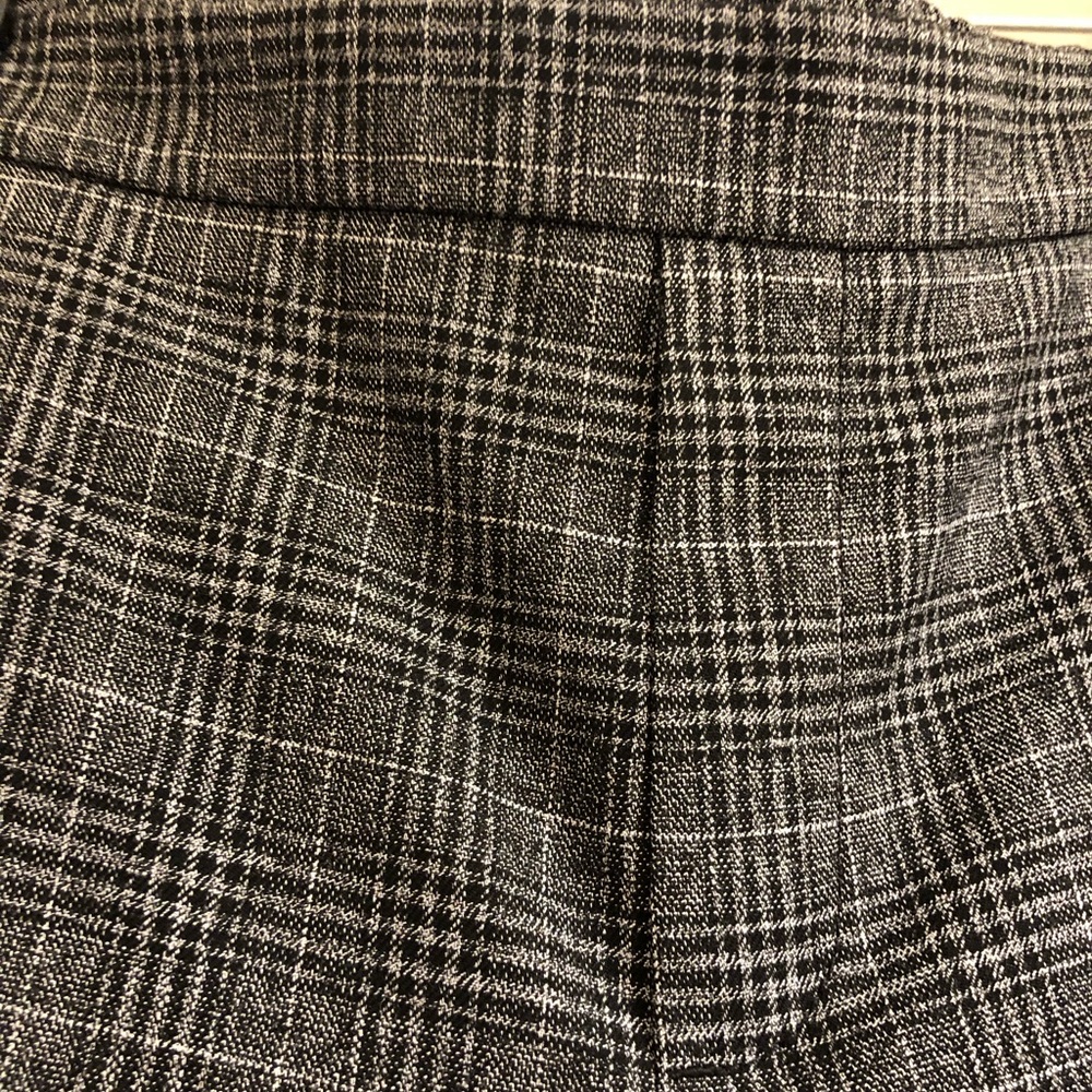 Straight PLAID TUXEDO Stripe Ankle Pants - Picture 3 of 4